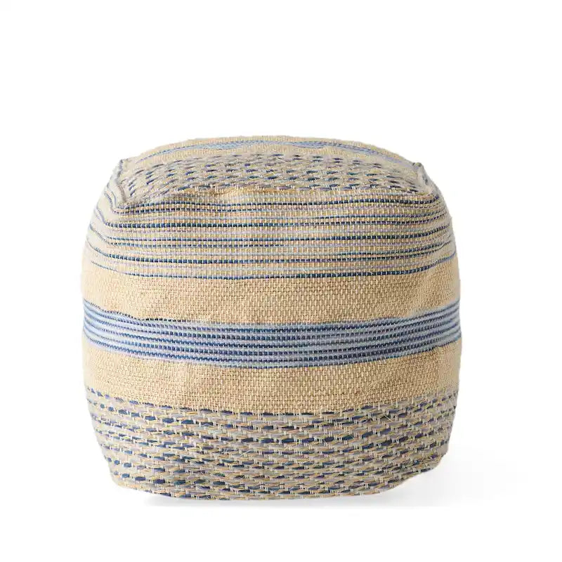 Handcrafted Boho Fabric Pouf