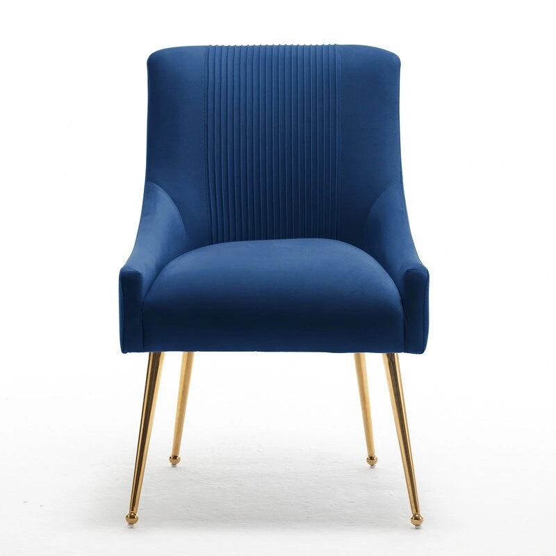 Modern Glam Velvet Dining Chair Set of 8 for Dining Room, Tufted Vanity Chair for Living Room (no table)