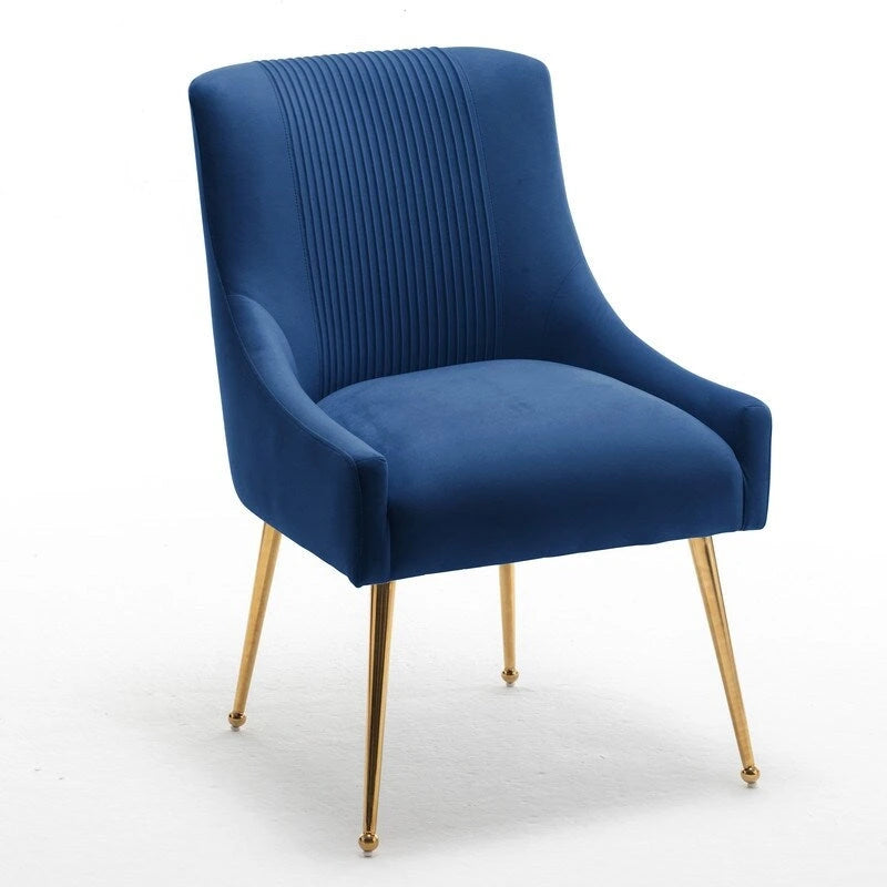 Modern Glam Velvet Dining Chair Set of 8 for Dining Room, Tufted Vanity Chair for Living Room (no table)