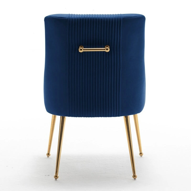 Modern Glam Velvet Dining Chair Set of 8 for Dining Room, Tufted Vanity Chair for Living Room (no table)