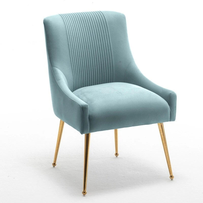 Modern Glam Velvet Dining Chair Set of 8 for Dining Room, Tufted Vanity Chair for Living Room (no table)