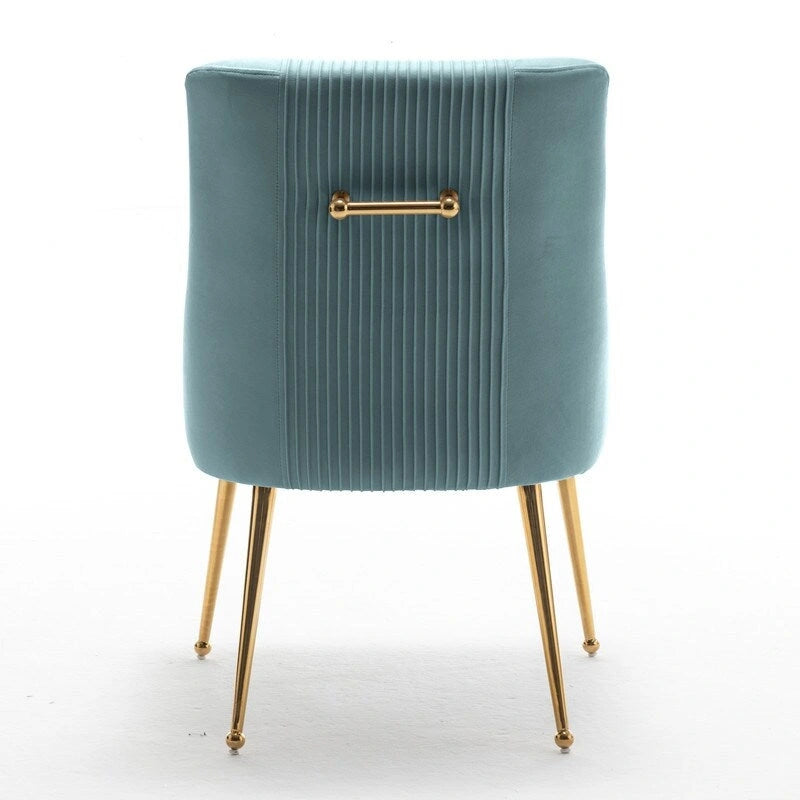 Modern Glam Velvet Dining Chair Set of 8 for Dining Room, Tufted Vanity Chair for Living Room (no table)