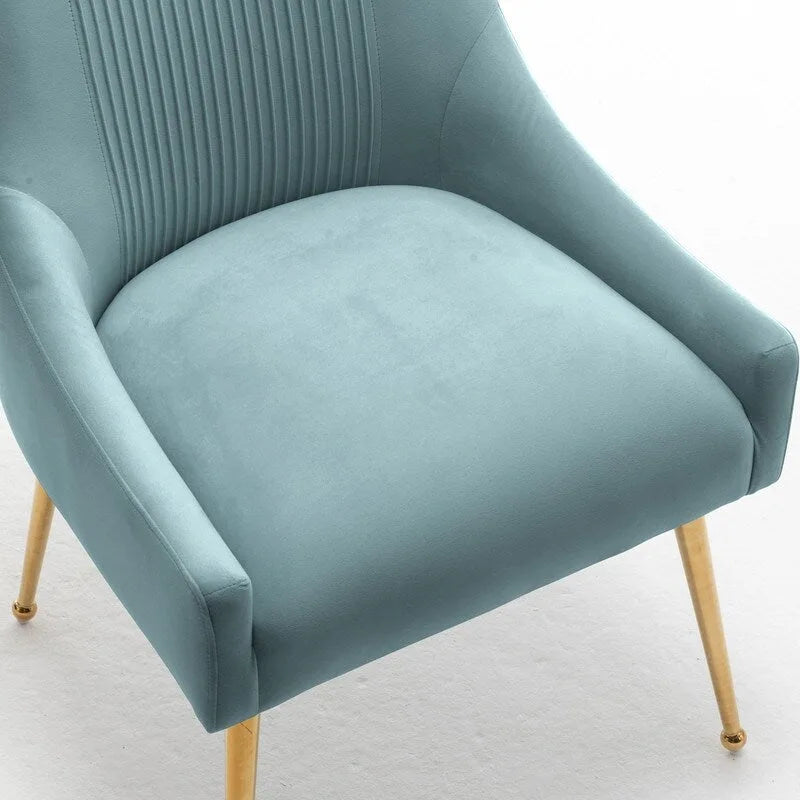 Modern Glam Velvet Dining Chair Set of 8 for Dining Room, Tufted Vanity Chair for Living Room (no table)