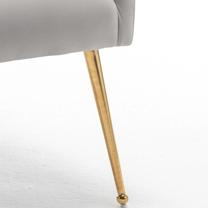 Modern Glam Velvet Dining Chair Set of 8 for Dining Room, Tufted Vanity Chair for Living Room (no table)