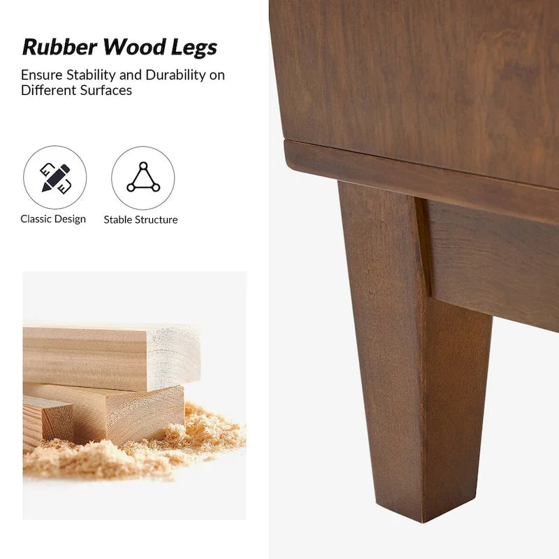 Mid-century 60 Wide Geometric Patterned Sideboard with Adjustable Shelves